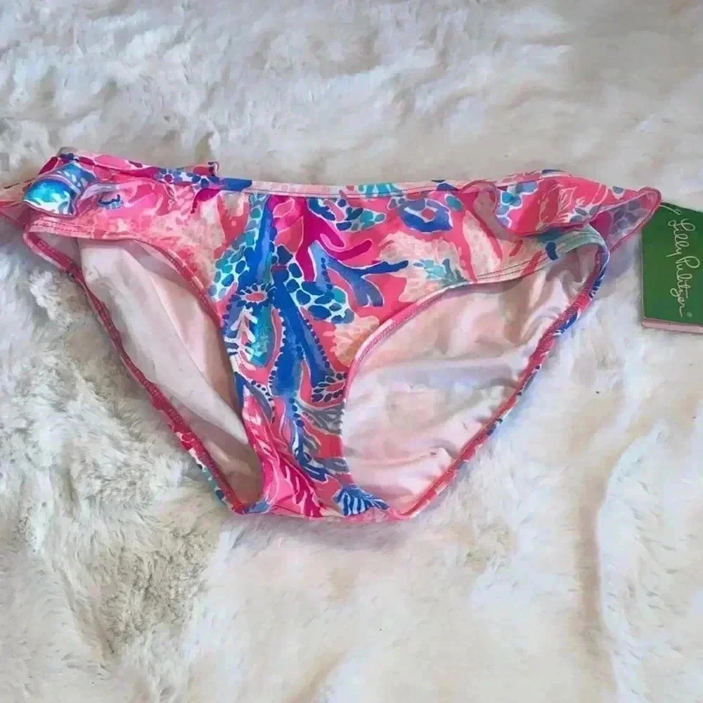 UPF50+ Livia Bikini Bottom Light Pascha Pink Aquadesiac NWT 14 XXS